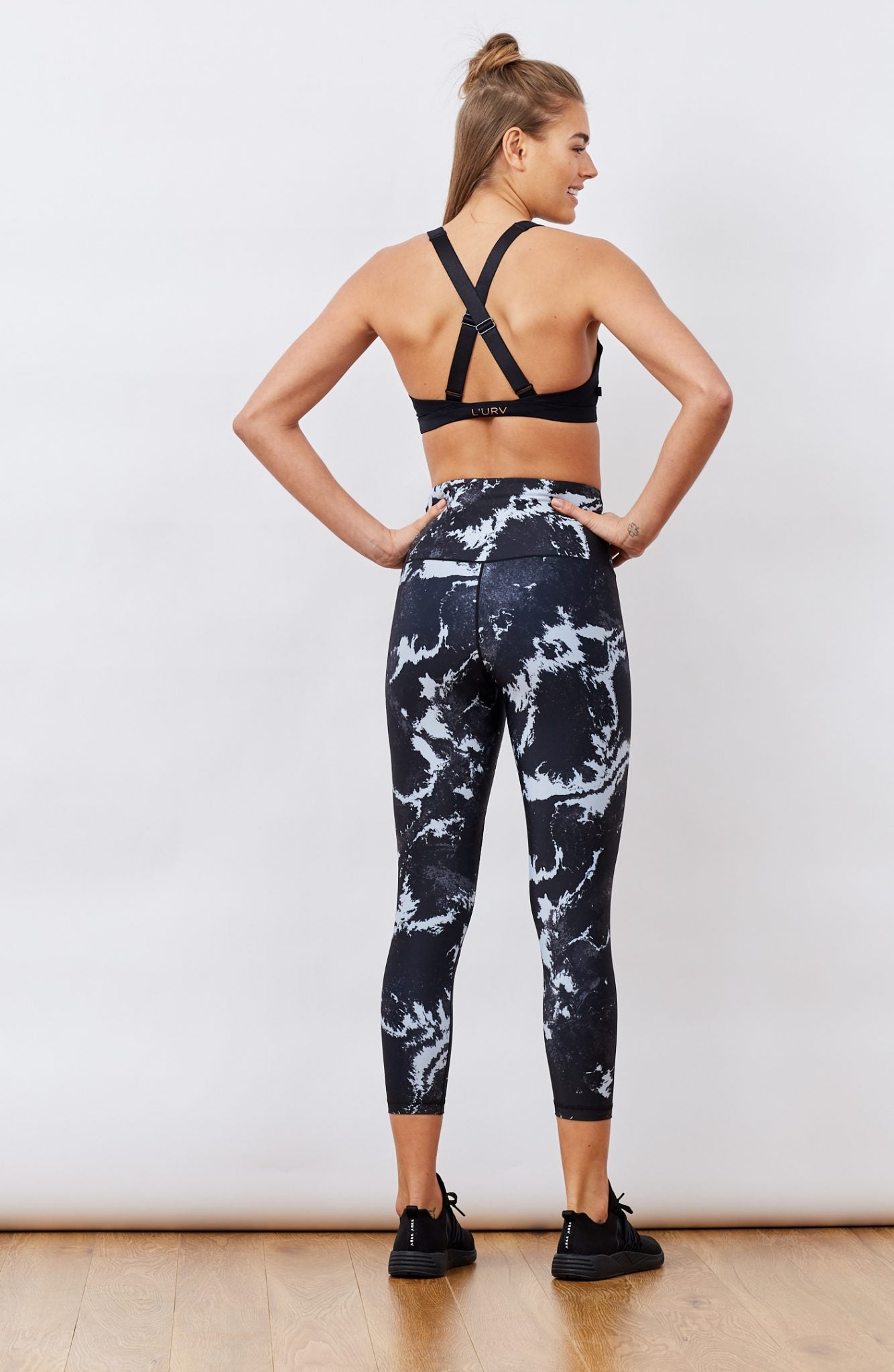 Marble print 3/4 Leggings
