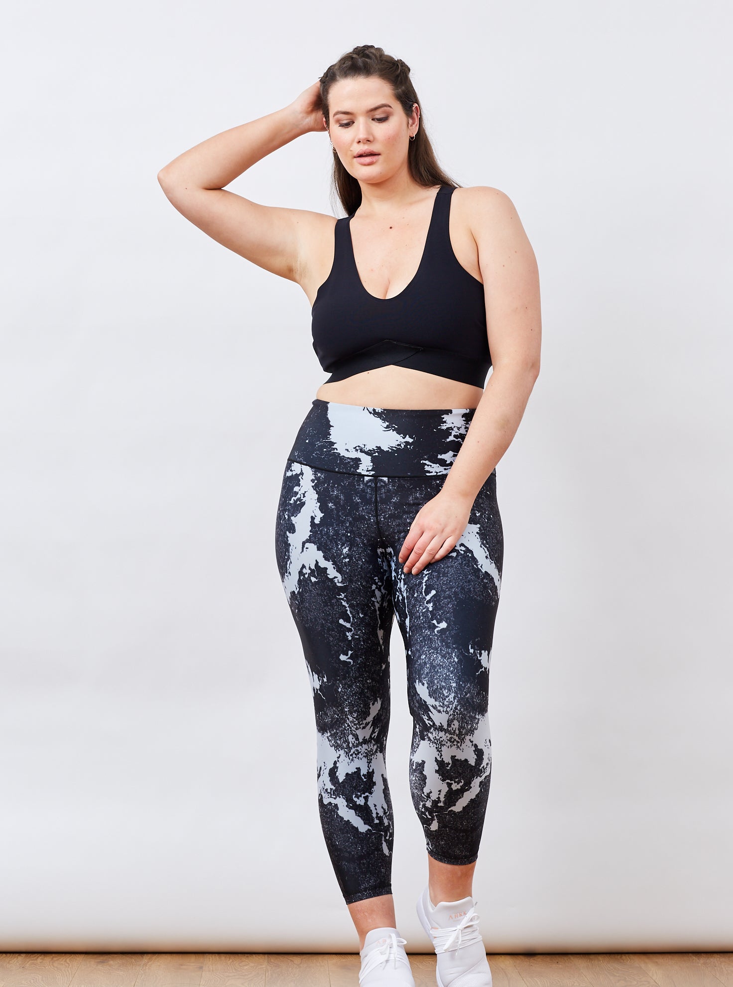 Marble print 3/4 Leggings