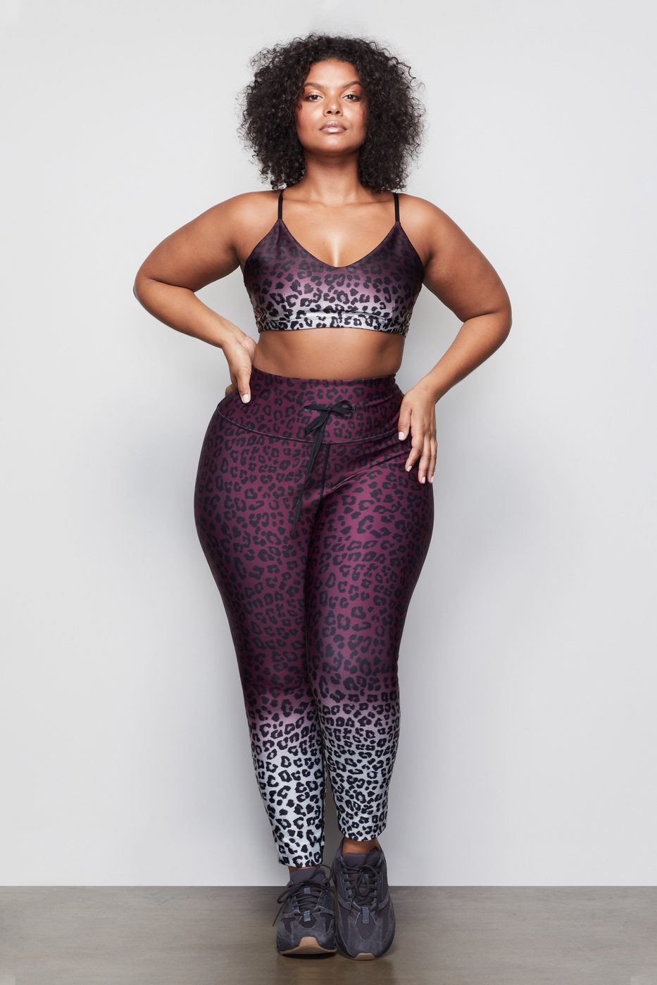 The Ombre Leopard Cinched Waist 7/8 Leggings
