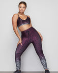 The Ombre Leopard Cinched Waist 7/8 Leggings