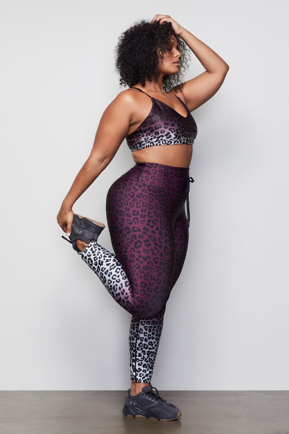 The Ombre Leopard Cinched Waist 7/8 Leggings