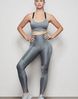Shiny Rib Triple Back Bra