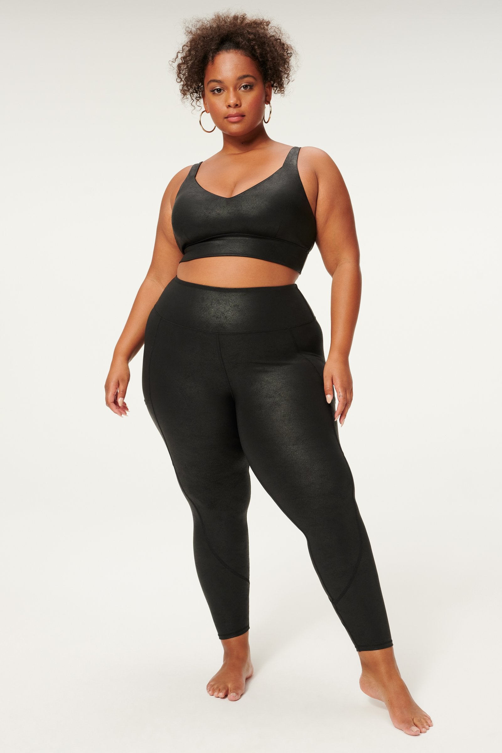 Leatherette Core Power Leggings