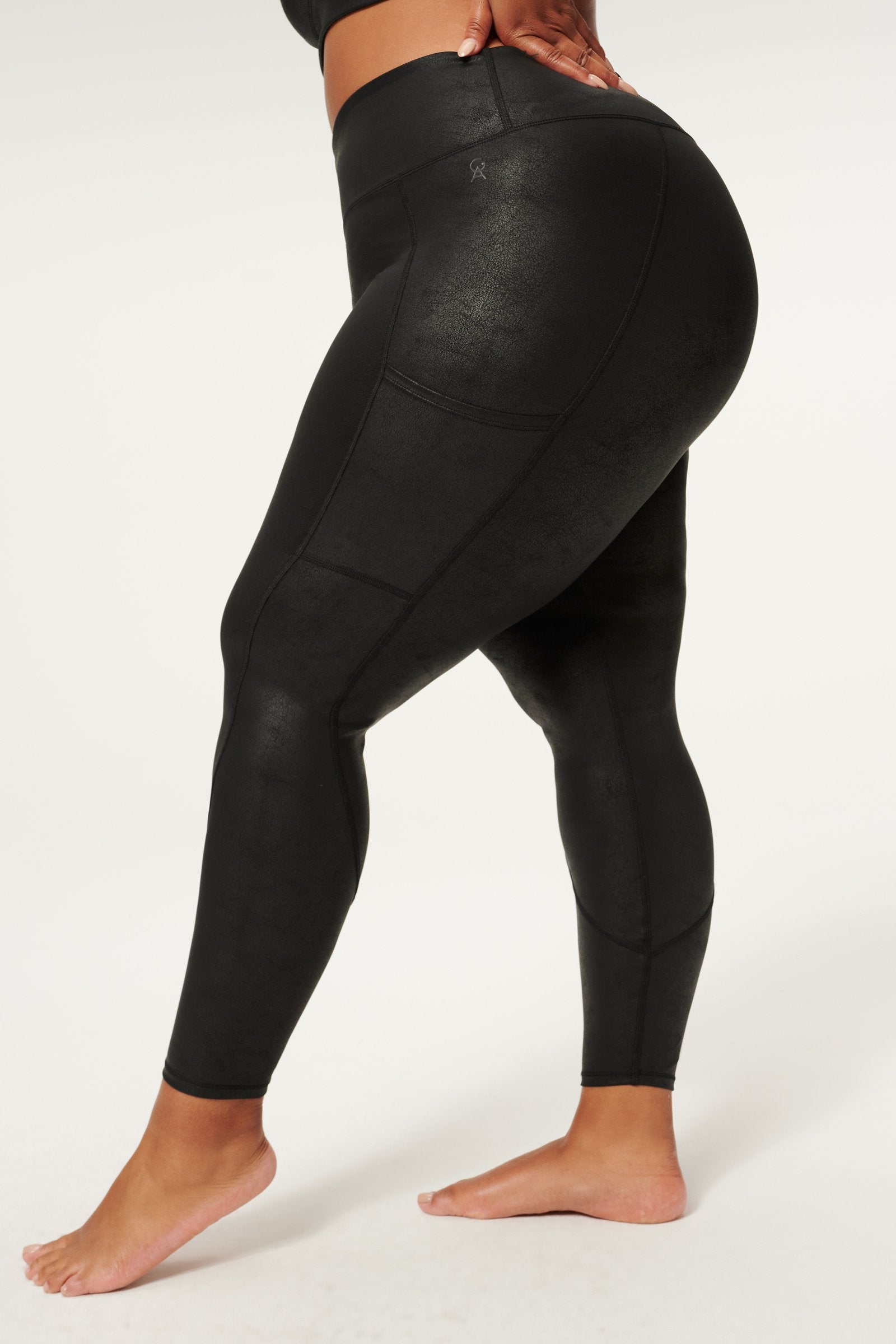 Leatherette Core Power Leggings