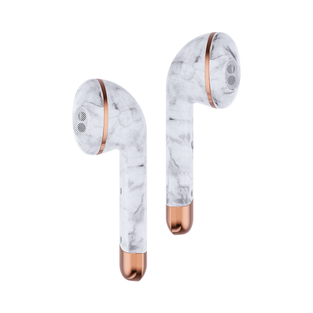 Limited Edition Air 1 White Marble Wireless Headphones