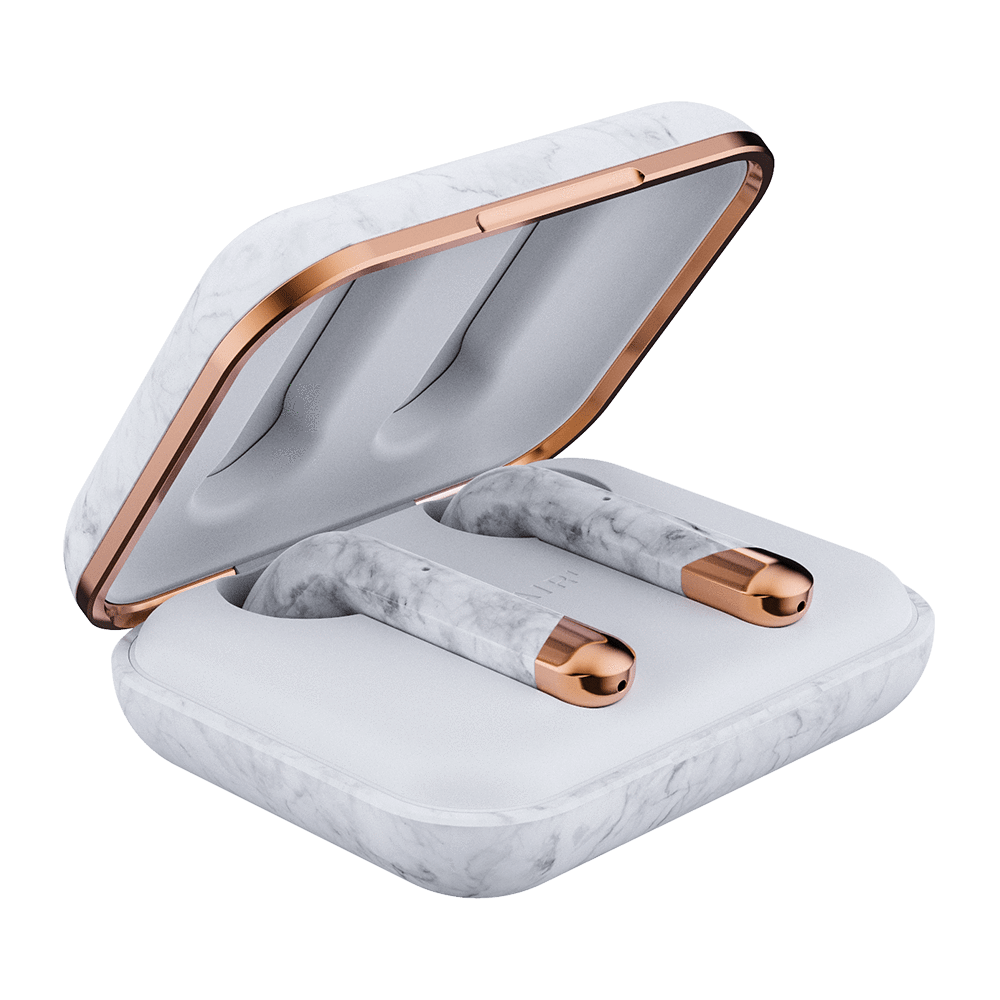 Limited Edition Air 1 White Marble Wireless Headphones