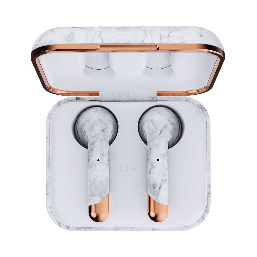Limited Edition Air 1 White Marble Wireless Headphones