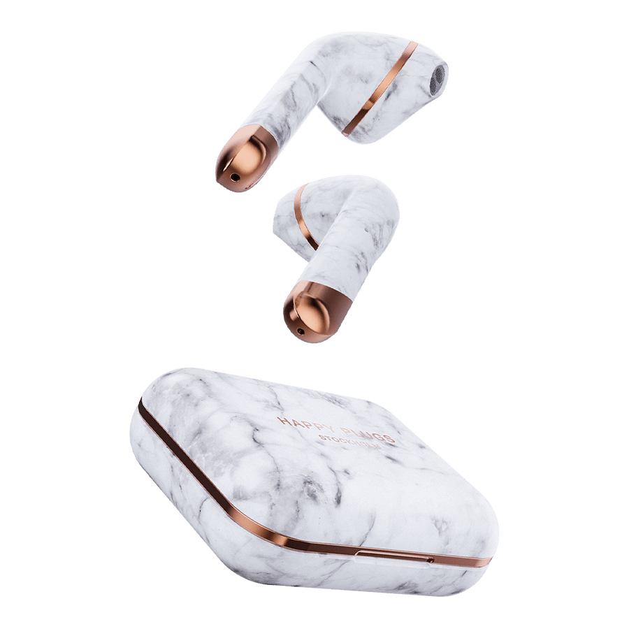 Limited Edition Air 1 White Marble Wireless Headphones
