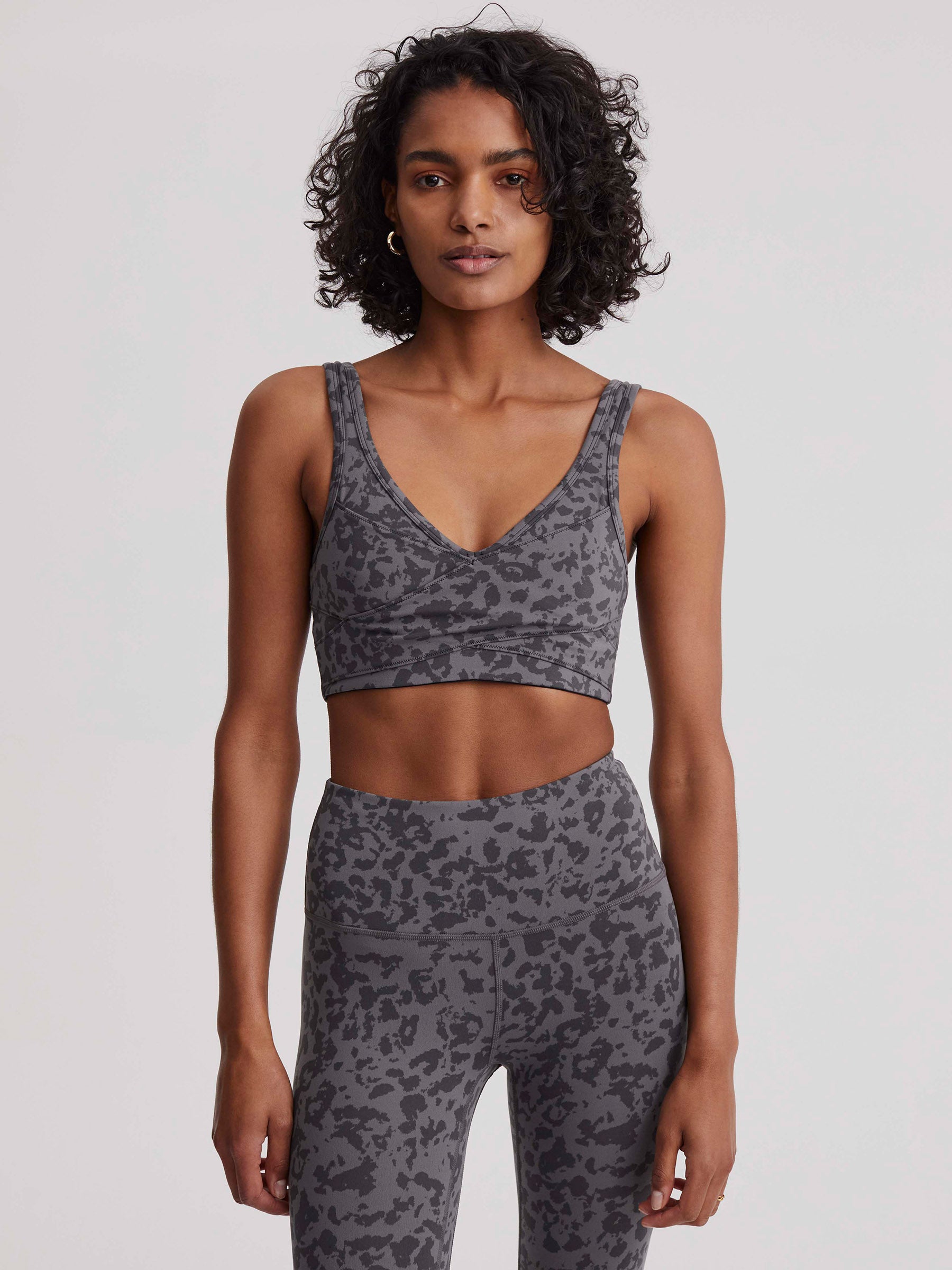 Blackened Distorted Animal Let's Move Kellam Sports Bra
