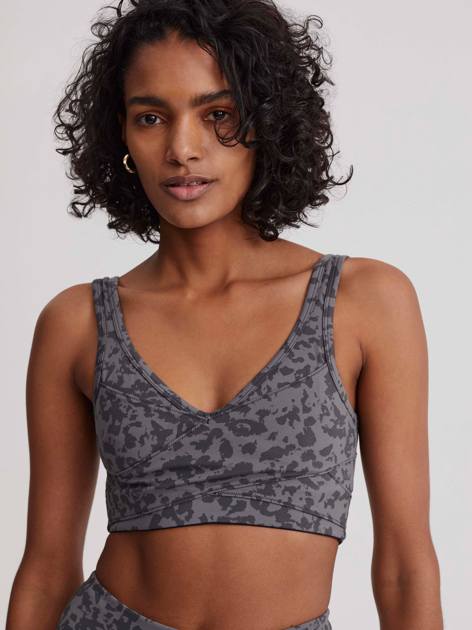 Blackened Distorted Animal Let's Move Kellam Sports Bra