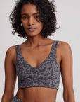 Blackened Distorted Animal Let's Move Kellam Sports Bra