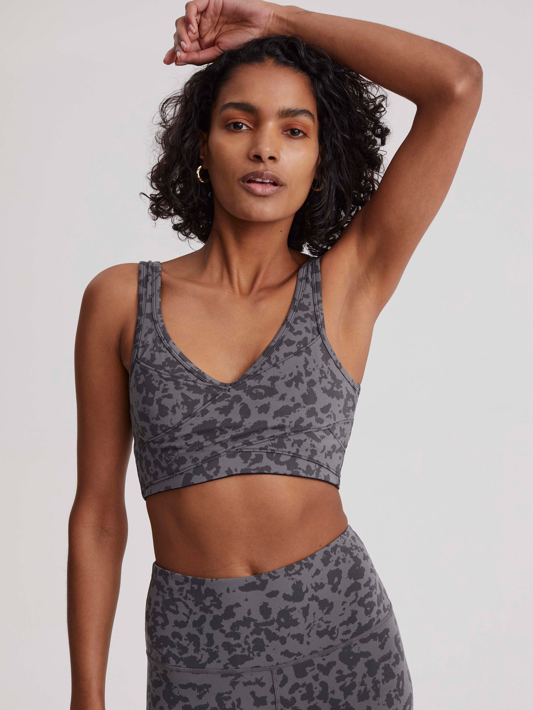 Blackened Distorted Animal Let's Move Kellam Sports Bra