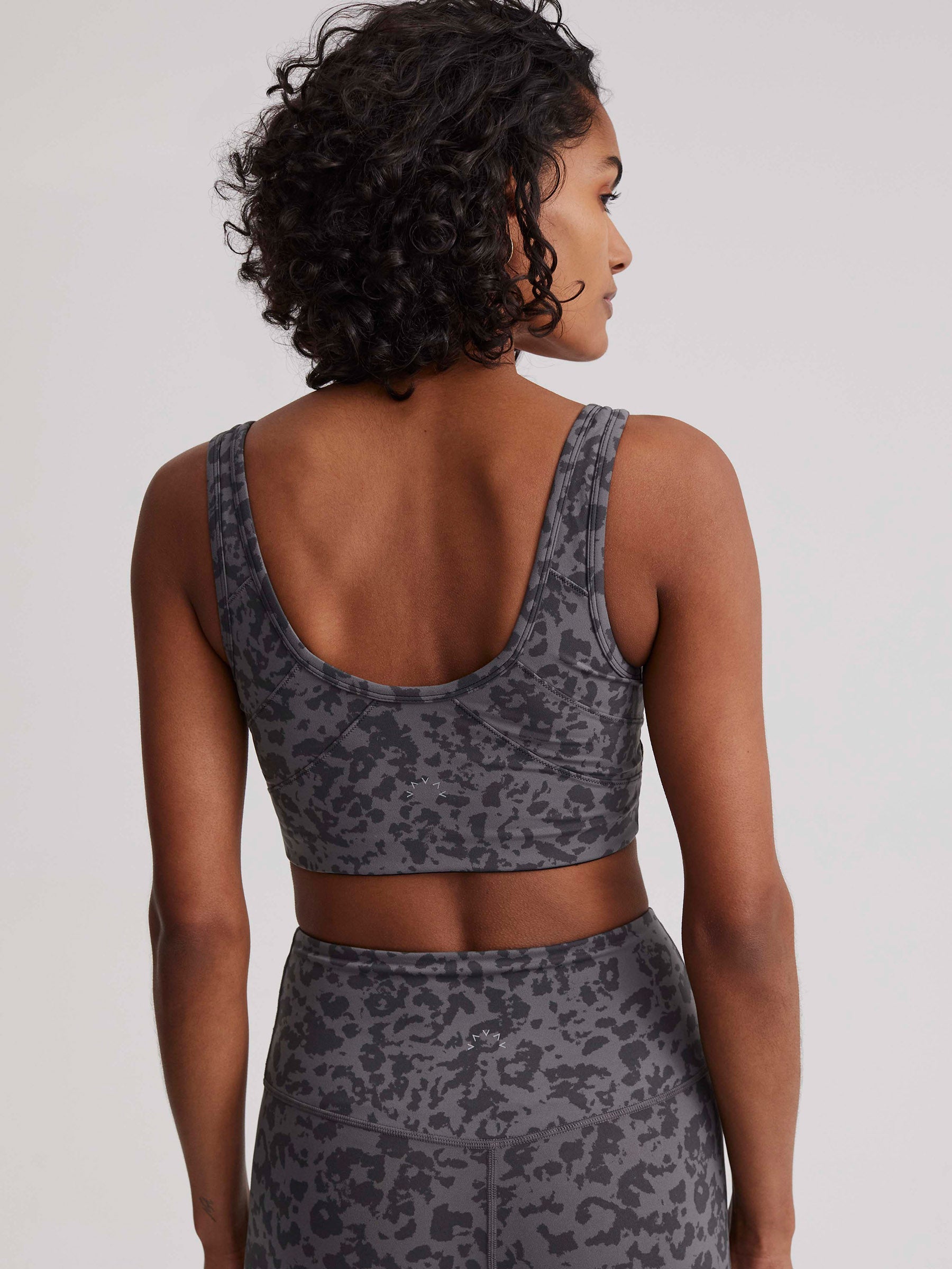 Blackened Distorted Animal Let's Move Kellam Sports Bra