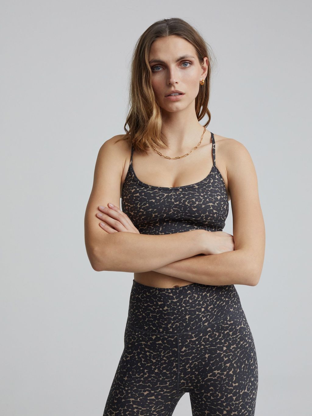 Cluster Leopard Let's Move Irena Sports Bra