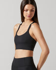 Black Baseline Sports Bra