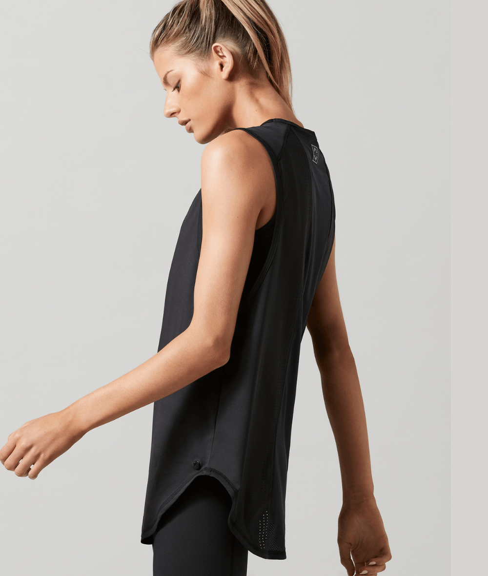 Black Lily Tank Top