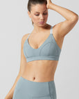 Liza Sorbet Green Sports Bra