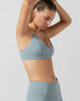 Liza Sorbet Green Sports Bra