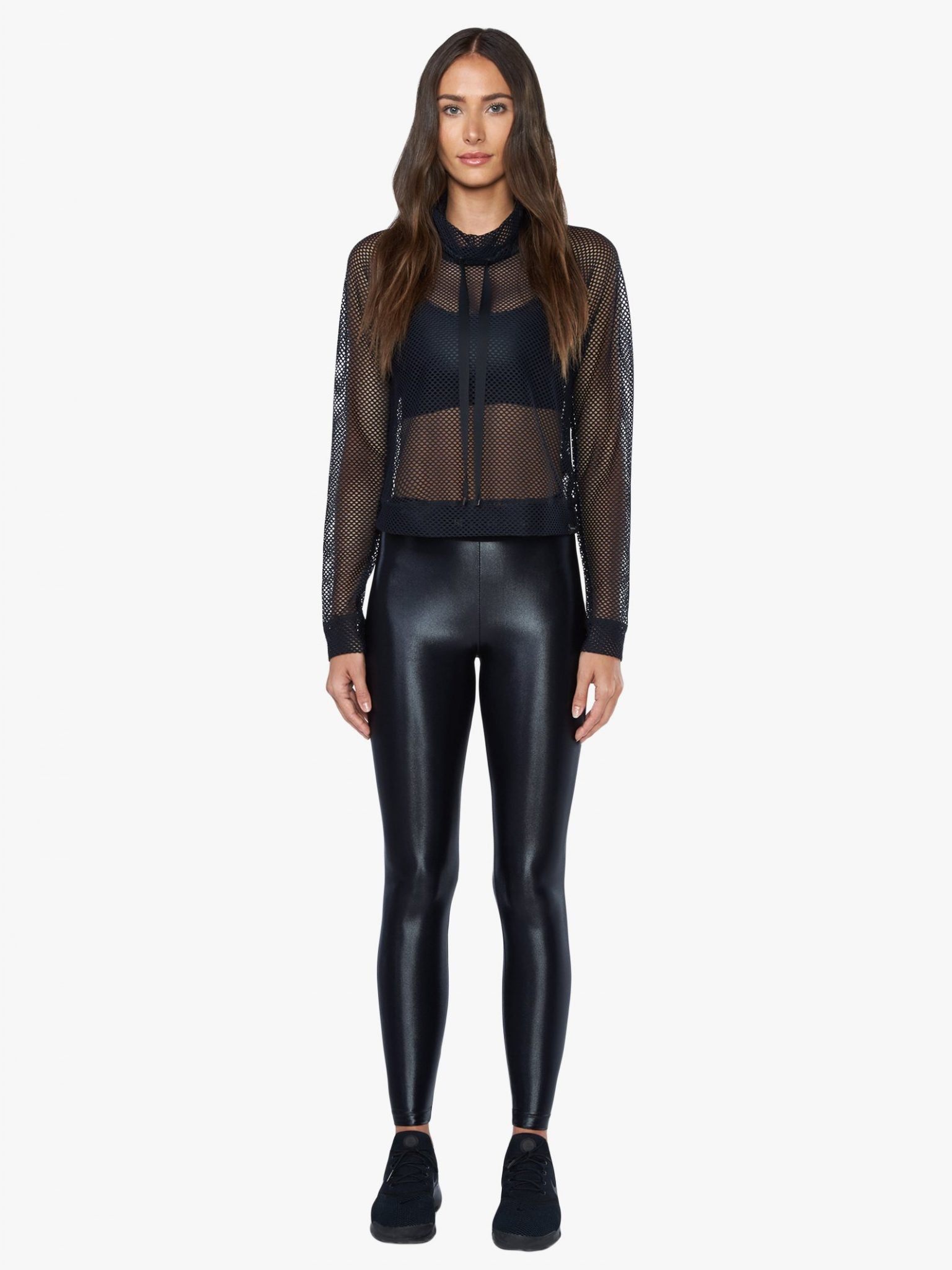 Pump open mesh pullover