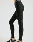 Black Hike Logo Leggings