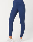 Navy Ribbed Veronica Leggings