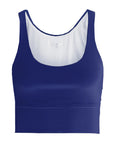 Navy Ribbed Gym Sports Bra