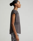 Deep Charcoal Seamless Carley Tee