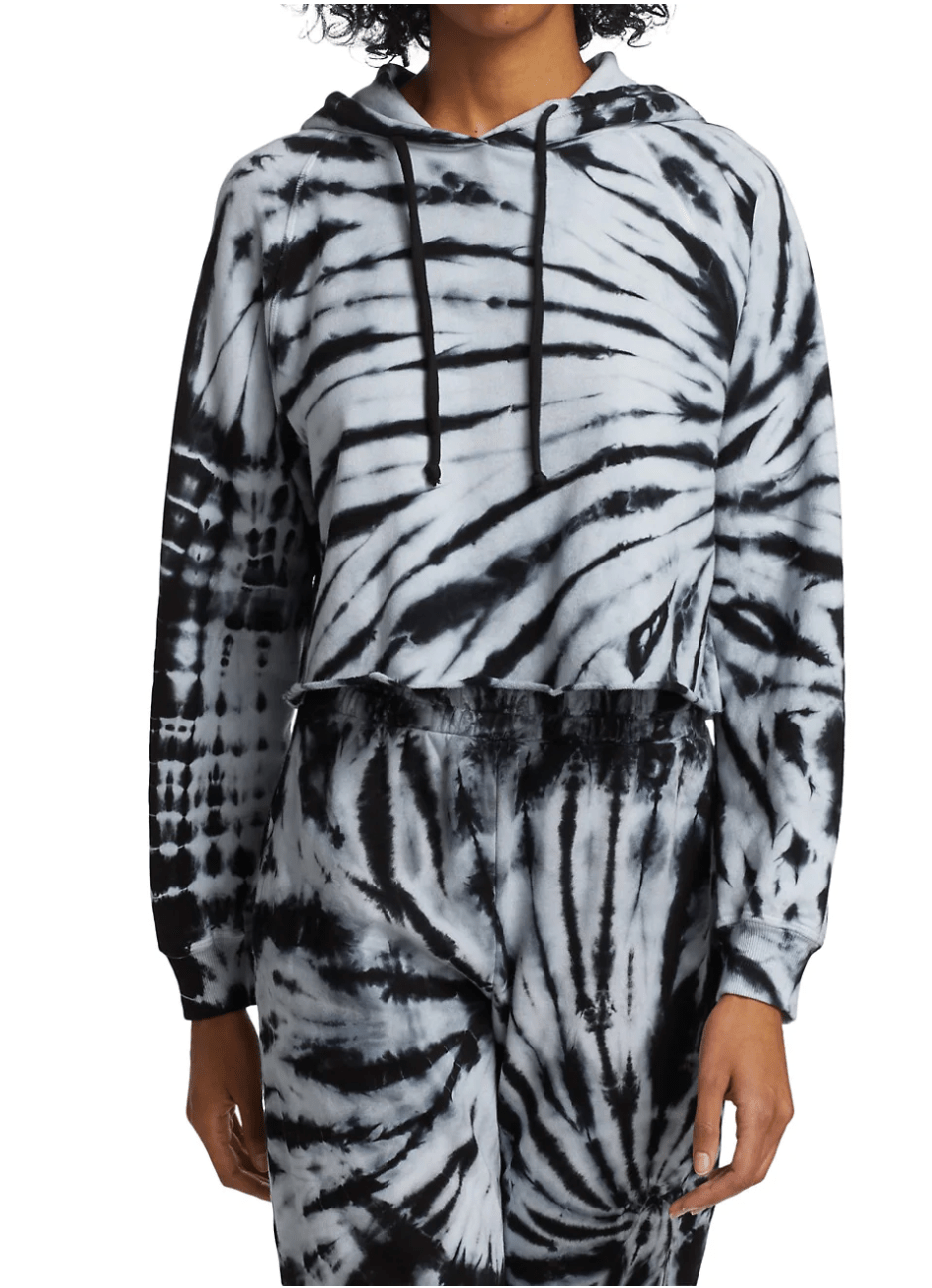 Tie-dye Cropped Hoodie