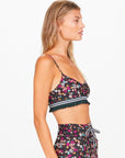 Gardenia Floral Ballet Sports Bra