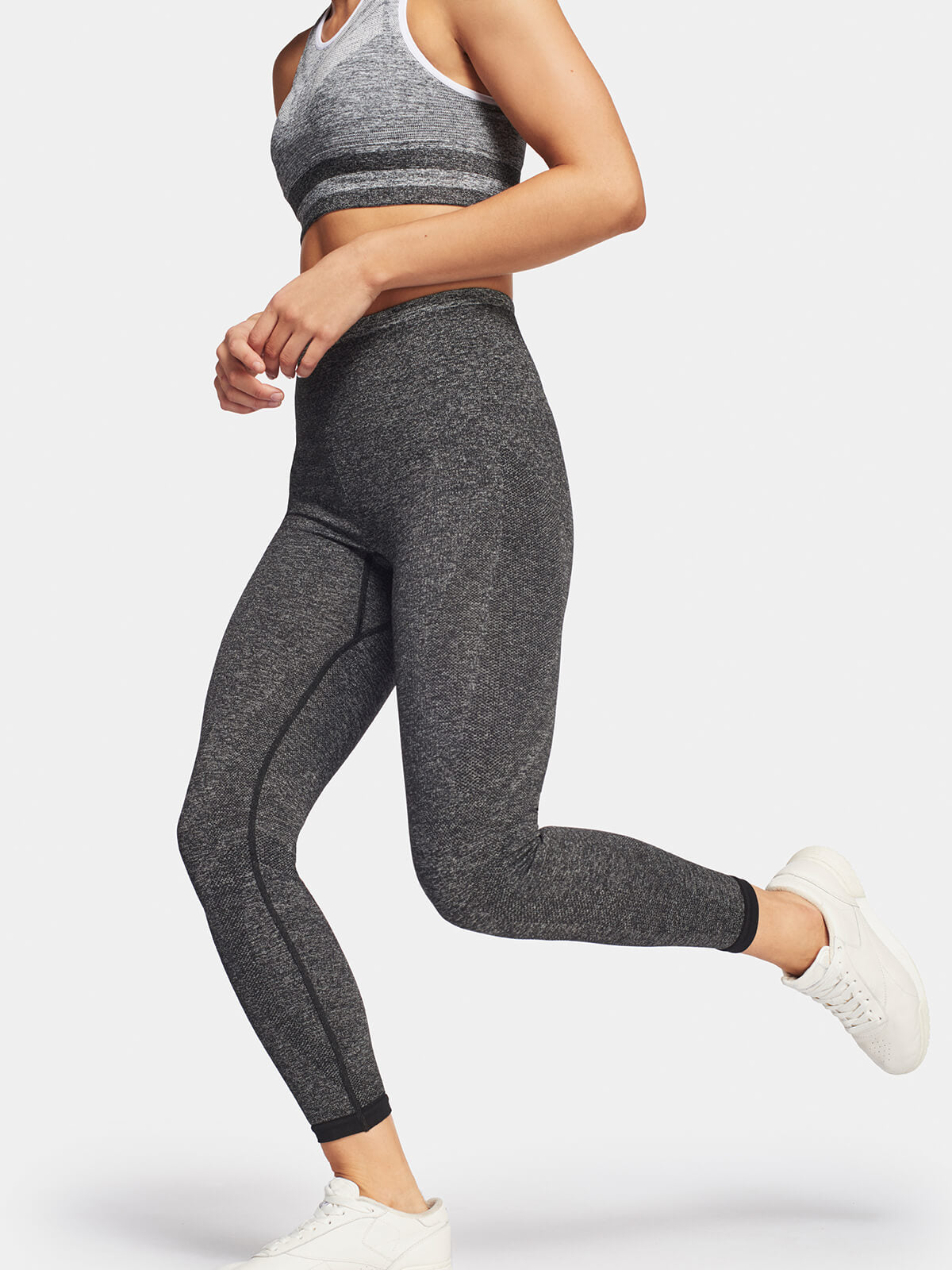 Dark Grey Marl Tone Leggings