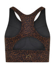 Bronze Distorted Cheetah Harris Sports Bra