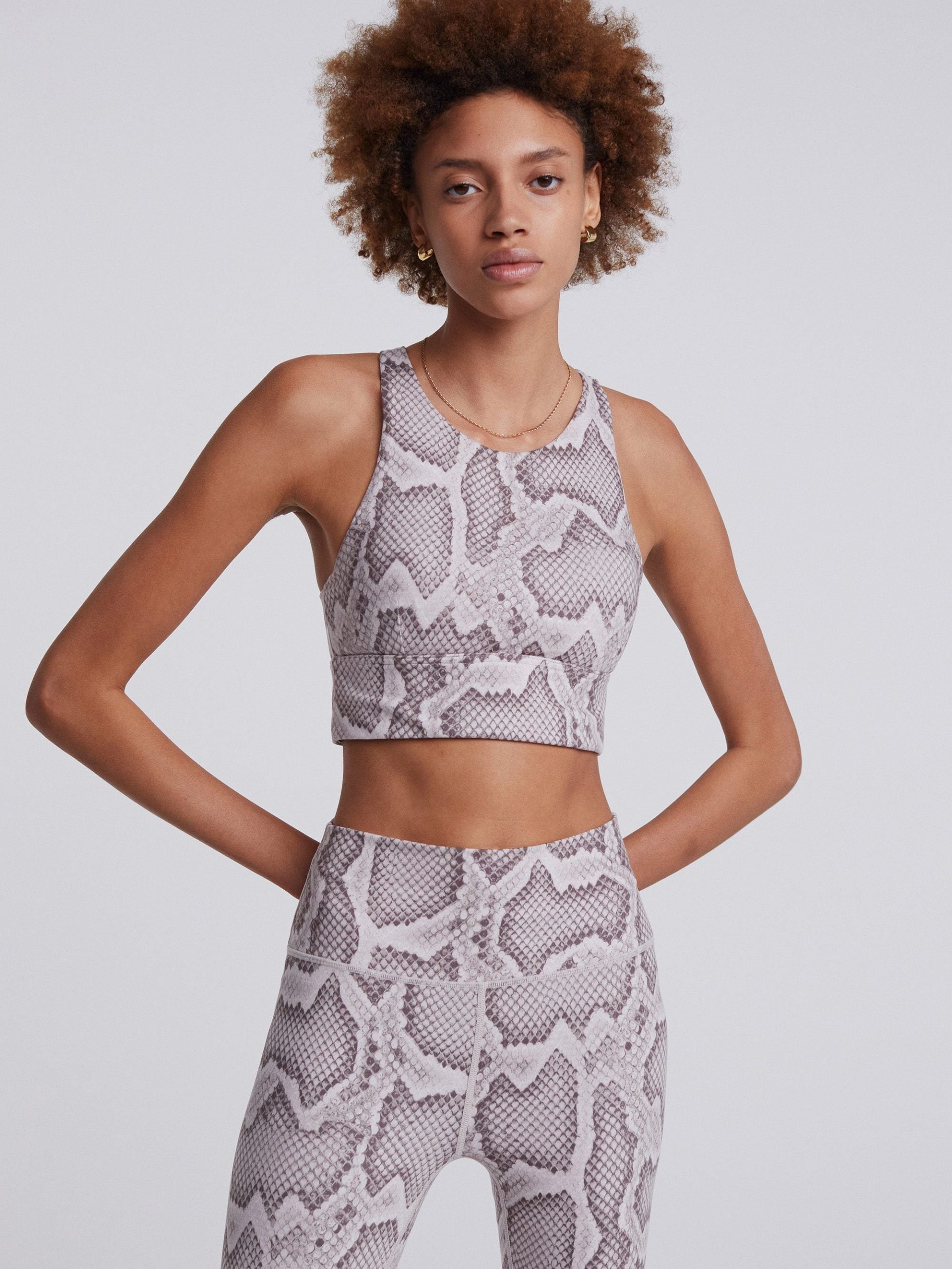 Alabaster Python Harris Sports Bra