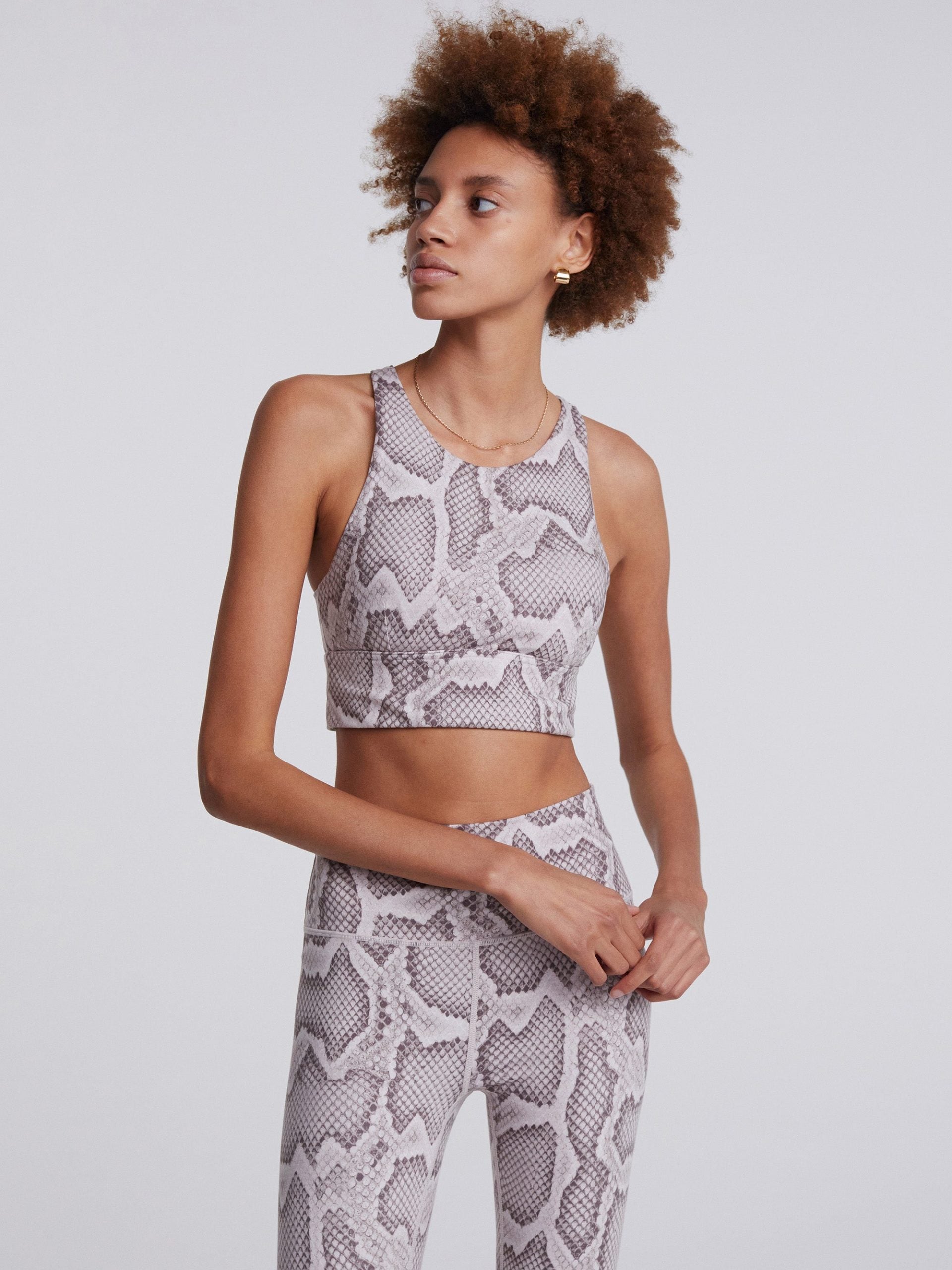 Alabaster Python Harris Sports Bra
