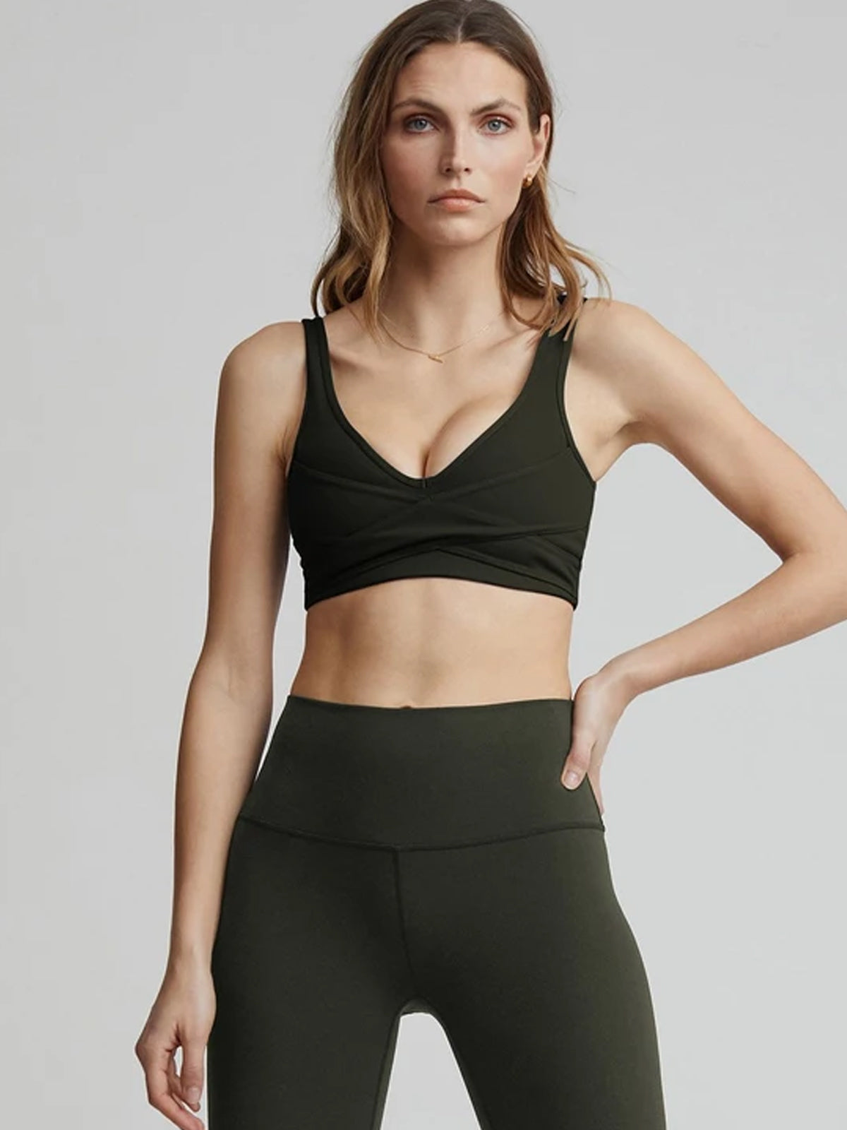 Forest Green Let's Move Kellam Sports Bra