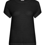 Black Corvallis Knitted Top