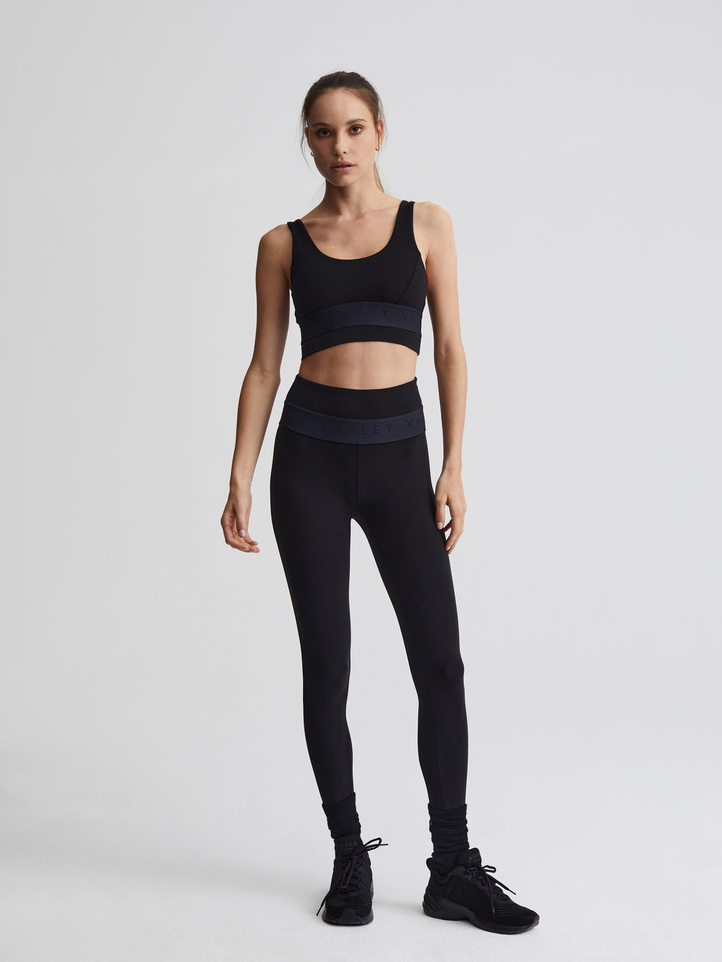 Black Let's Move Dartmouth Sports Bra