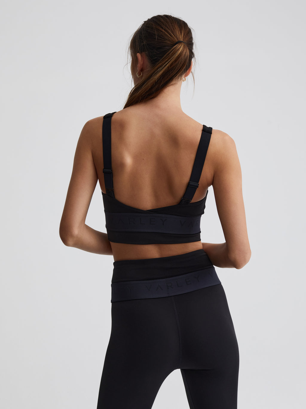 Black Let's Move Dartmouth Sports Bra