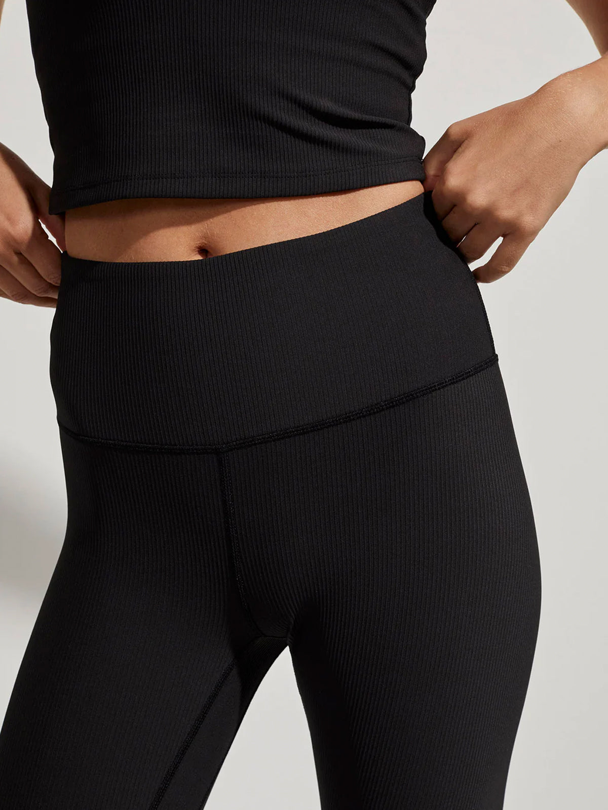 Black Rib Let's Move High 25 Leggings