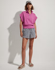 Meadow Mauve Fulton Cropped Knit Top
