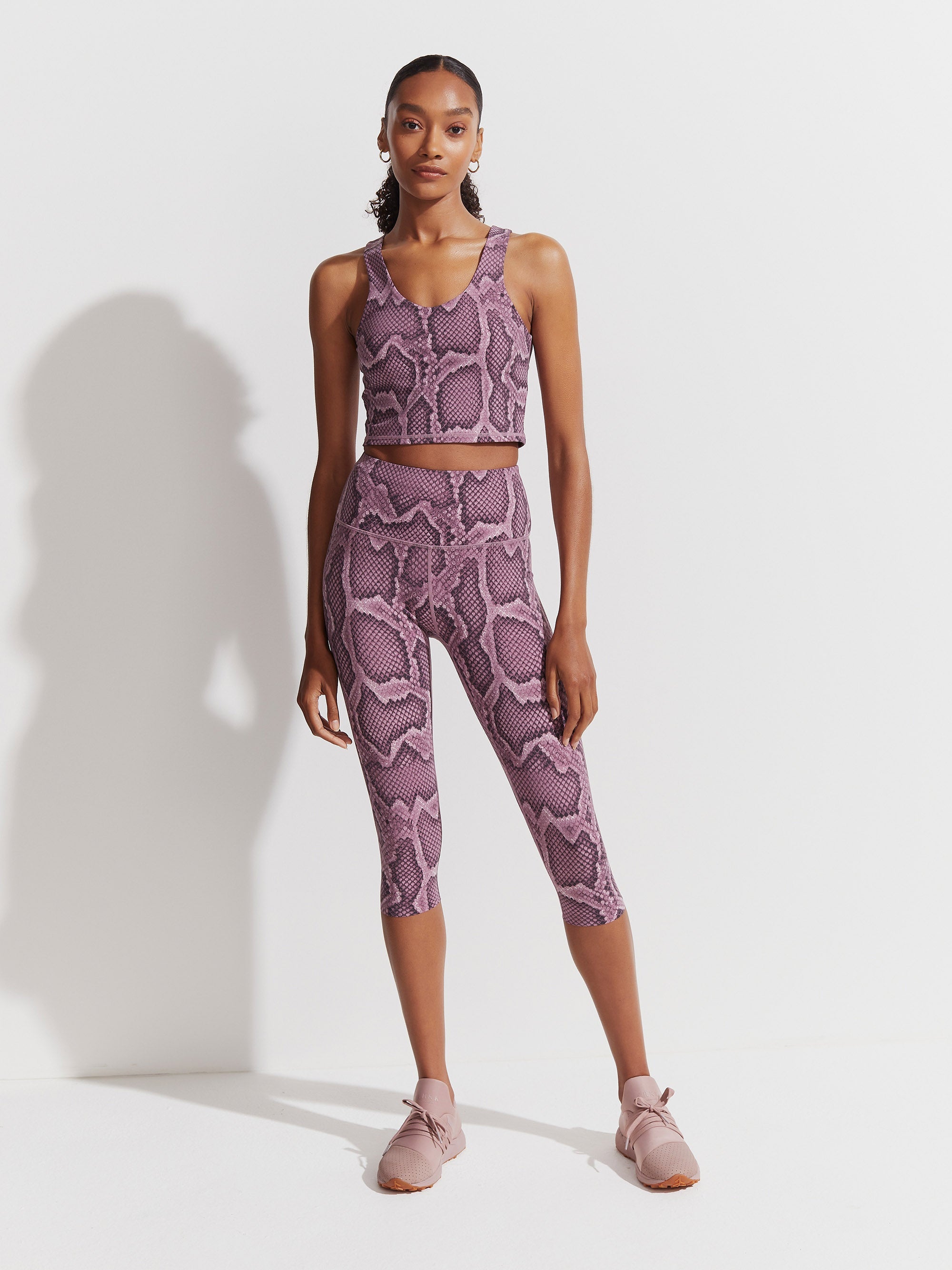 Mesa Rose Snake Let's Go Crop Legging 18