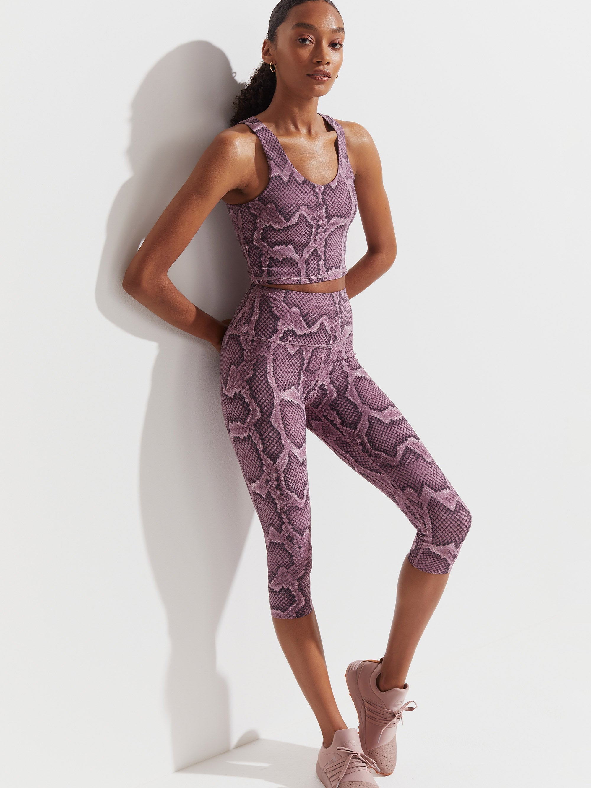 Mesa Rose Snake Let's Go Crop Legging 18