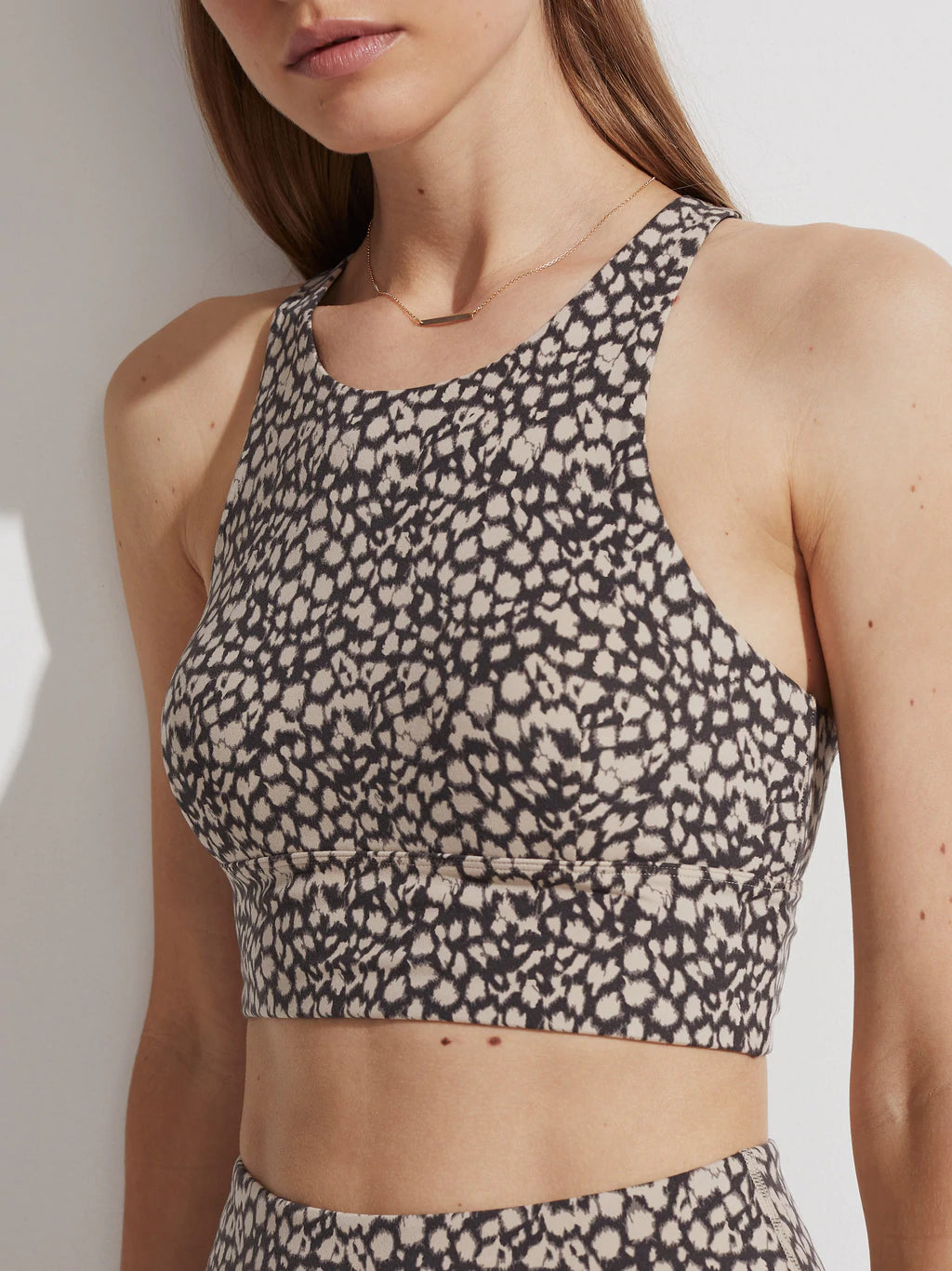 Tan Motion Spots Let's Move Harris Sports Bra