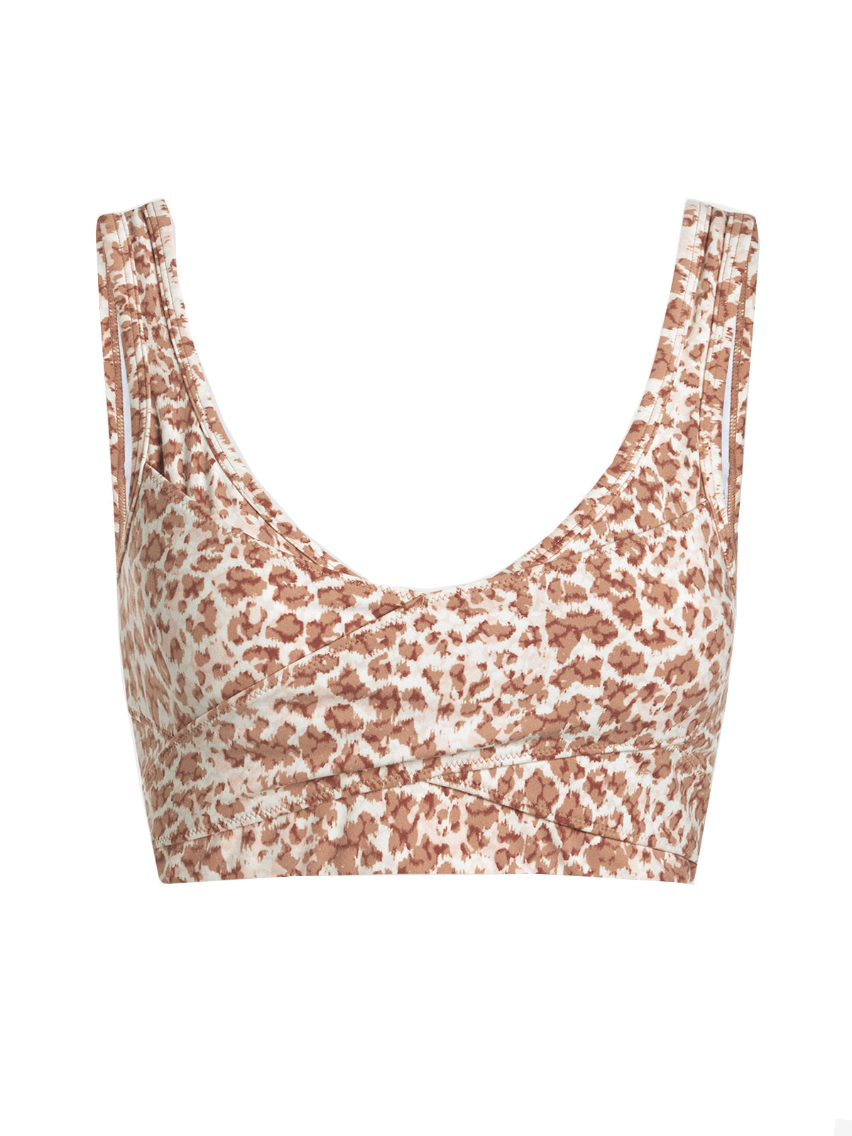 Light Tan Animal Let's Move Kellam Sports Bra