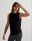 Black Seamless Morro Tank Top