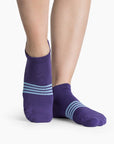 Purple and Blue Amber Sport Running Socks