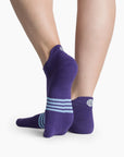 Purple and Blue Amber Sport Running Socks