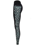 Leopard Print Panelled Leggings