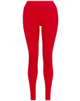 Red High Waisted Leggings