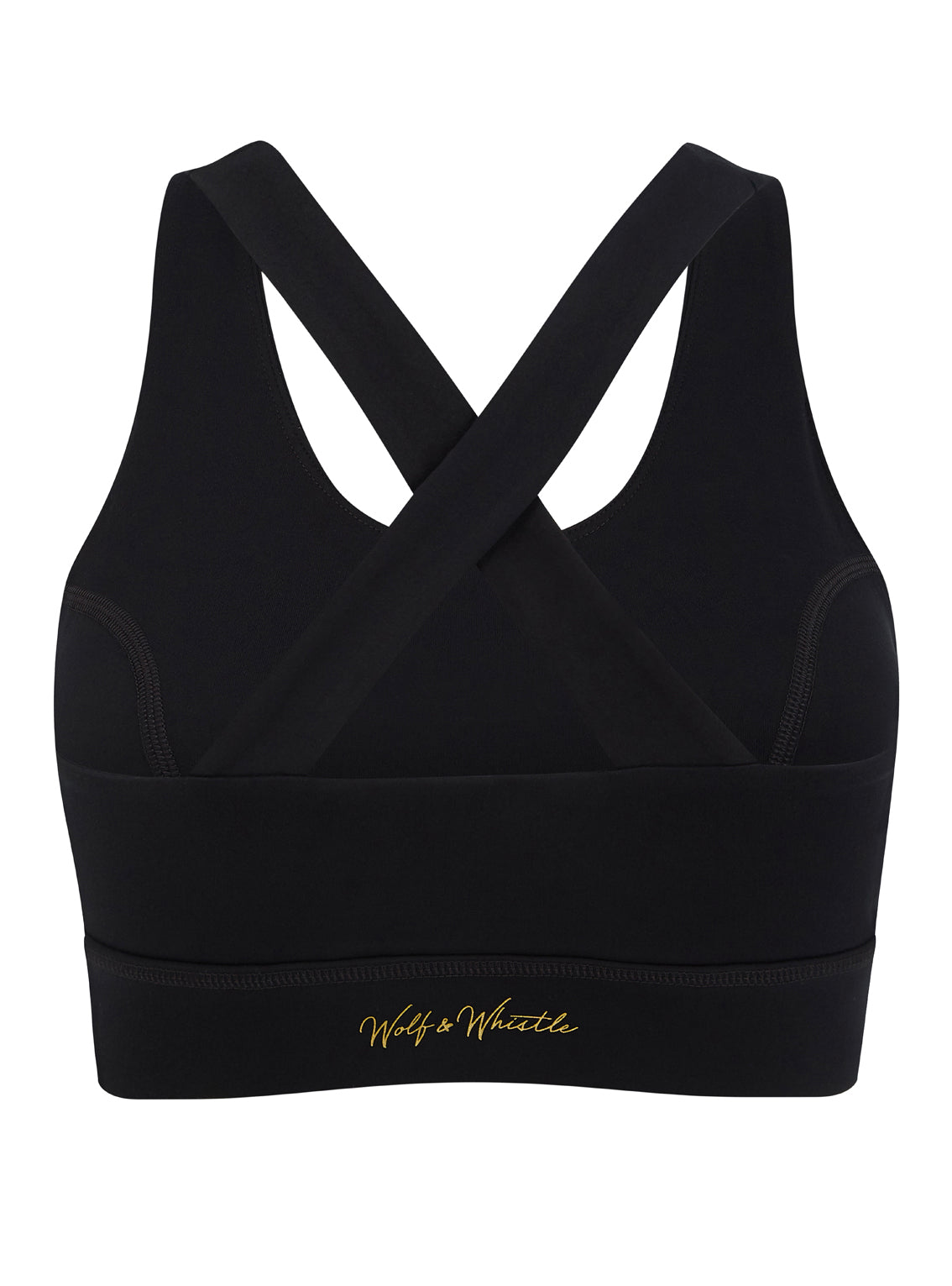 Black Cross Back Sports Bra
