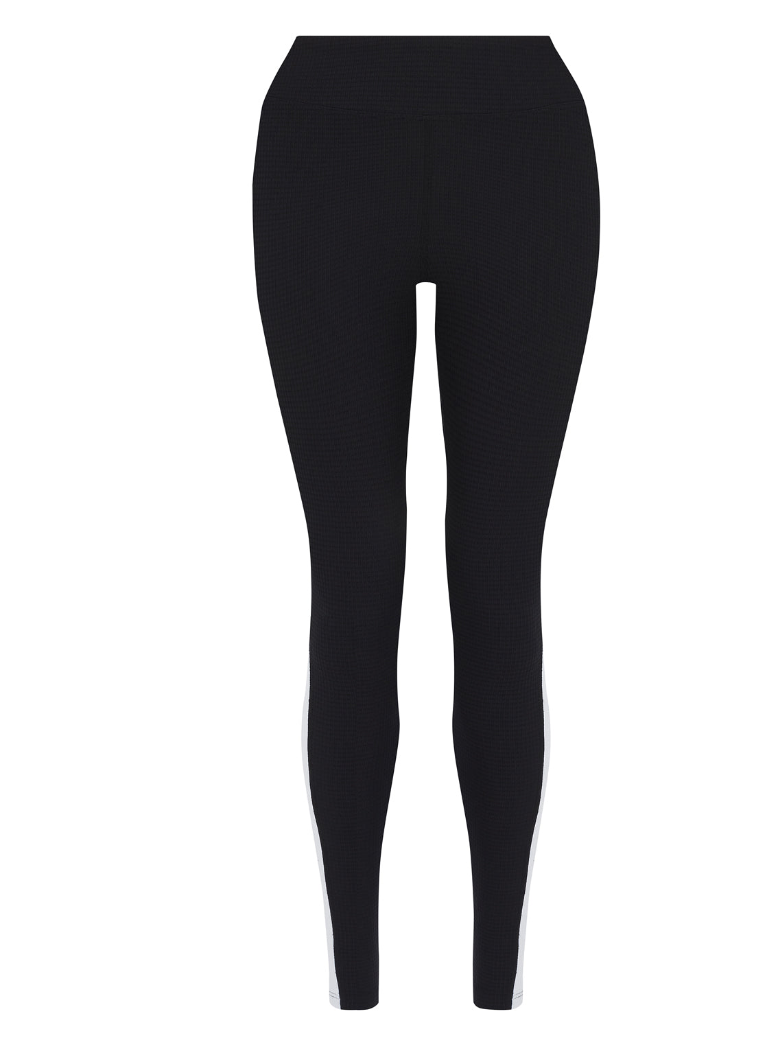 Monochrome Track Waffle Leggings
